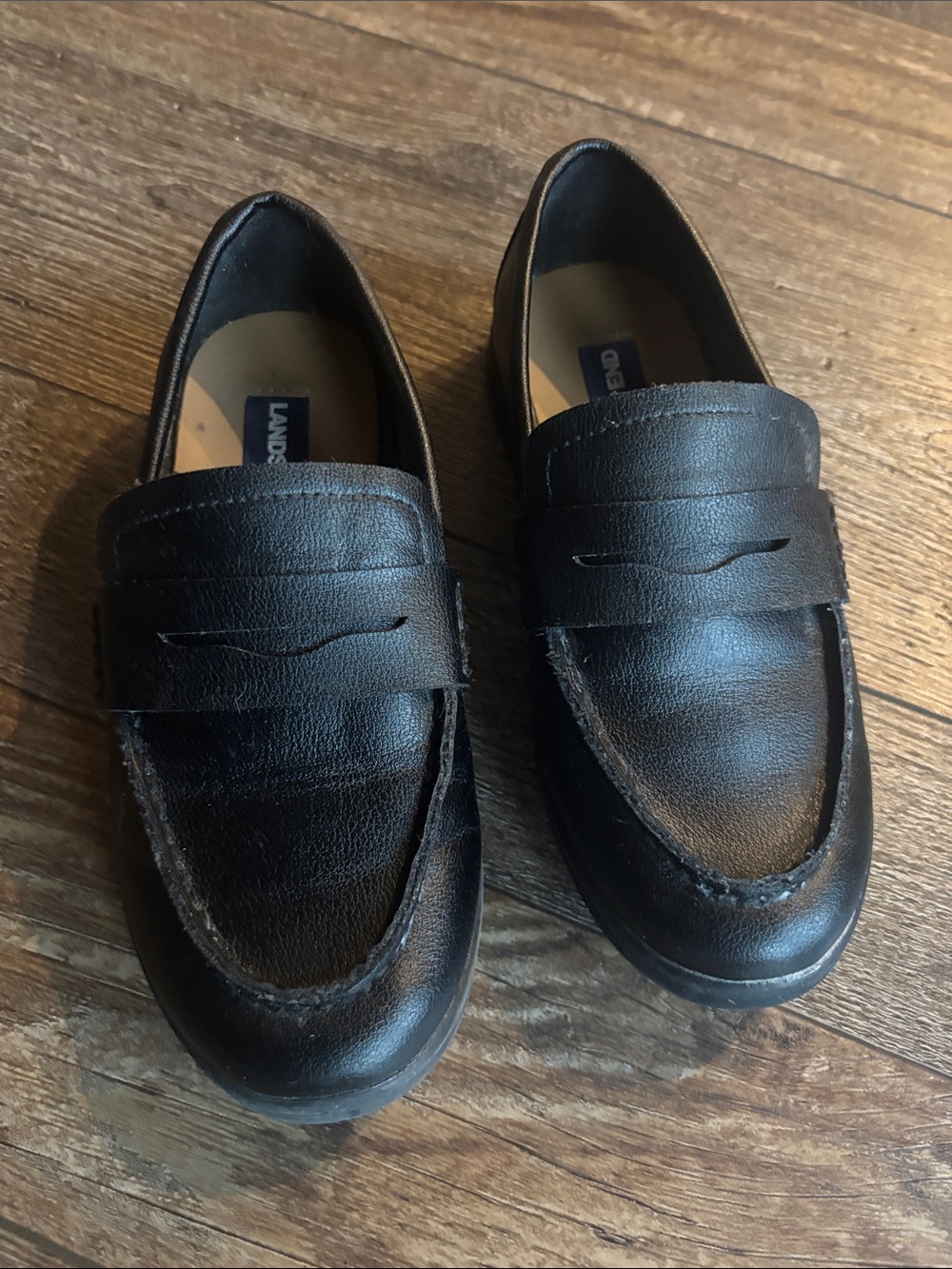 Black Leather Penny Loafers